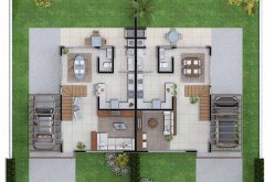 Casa Condomínio Fechado Horizontal - Planta Baixa Casa-A1-A2-INFERIOR