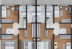 Casa Condomínio Fechado Horizontal - Planta Baixa Casa-A1-A2-SUPERIOR