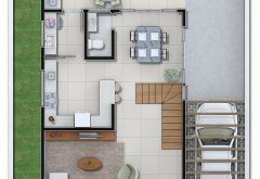 Casa Condomínio Fechado Horizontal - Planta Baixa Casa-B3-R00-INFERIOR