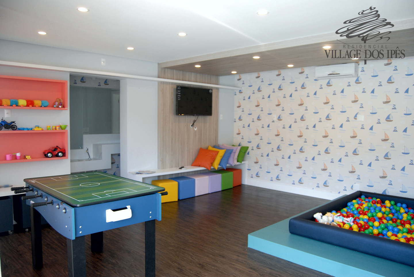 Sala de Jogos Infantil Academia em Condomínio Residencial Village dos Ipês em Balneário Camboriú - SC