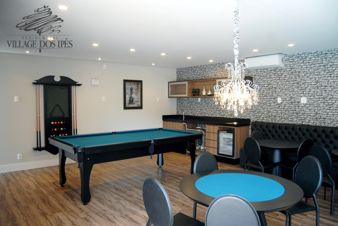 Sala de Jogos Academia em Condomínio Residencial Village dos Ipês em Balneário Camboriú - SC